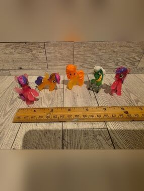 My Little Pony Pink, Orange, Yellow, Green Figures Set